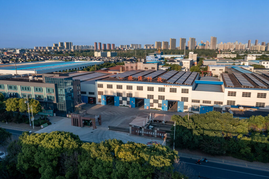 Pandangan udara pabrik Zhenqiang Machinery