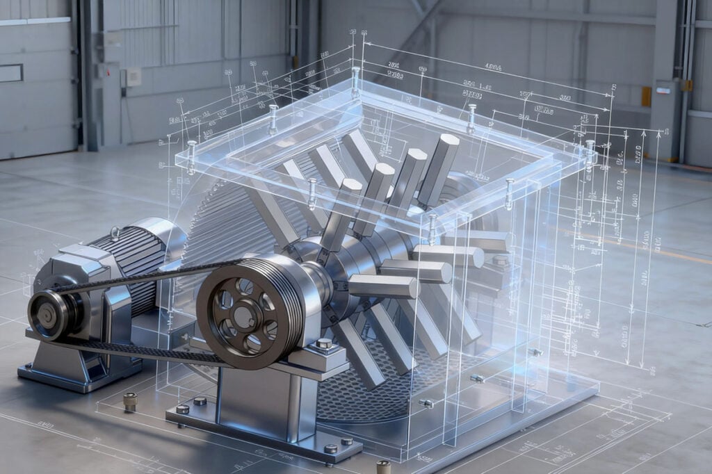 Desain Mesin Hammermill Crusher Efisiensi Tinggi