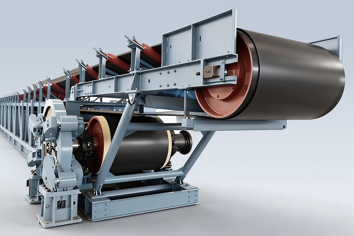 Roller Pada Belt Conveyor