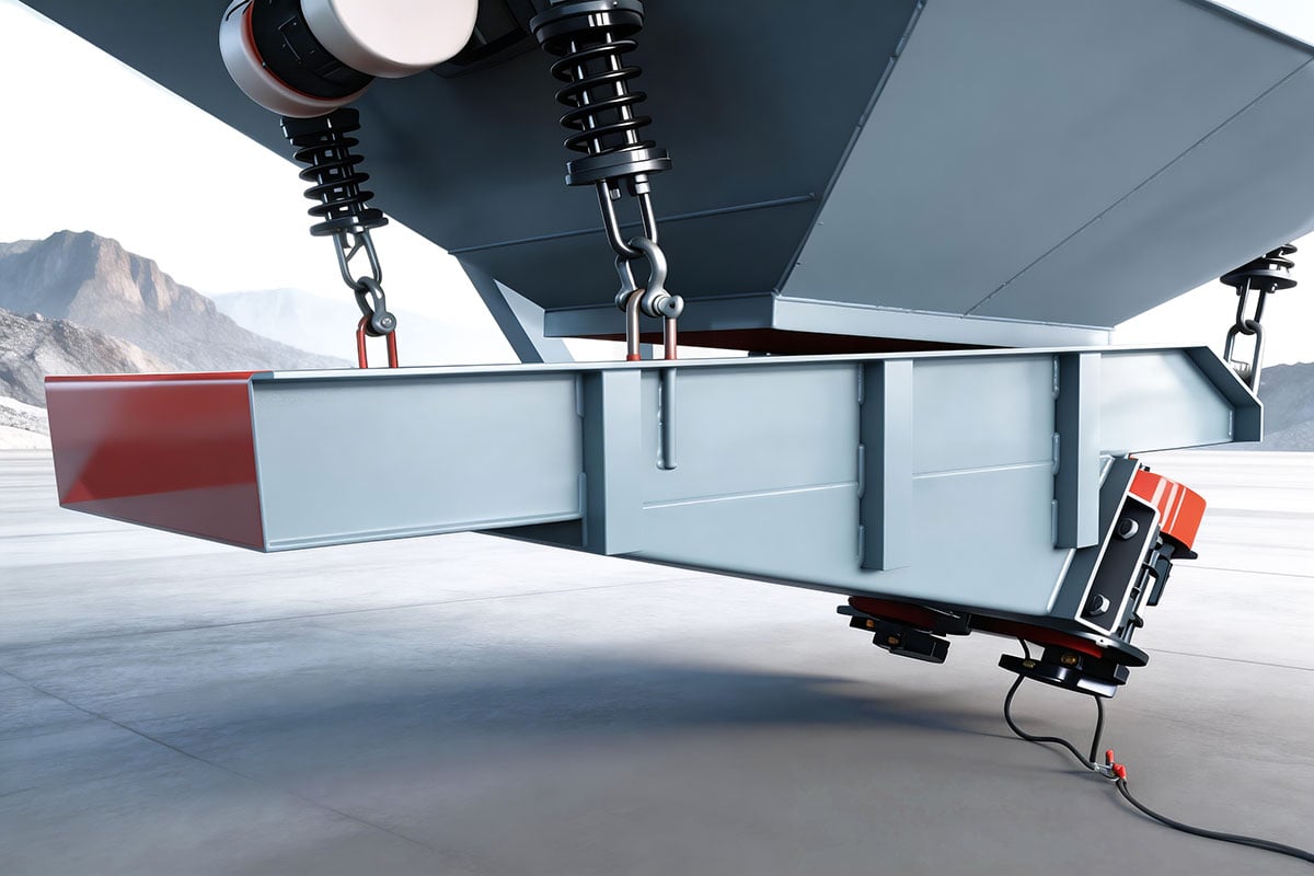 Skenario Kerja Pengumpan Getar Standar