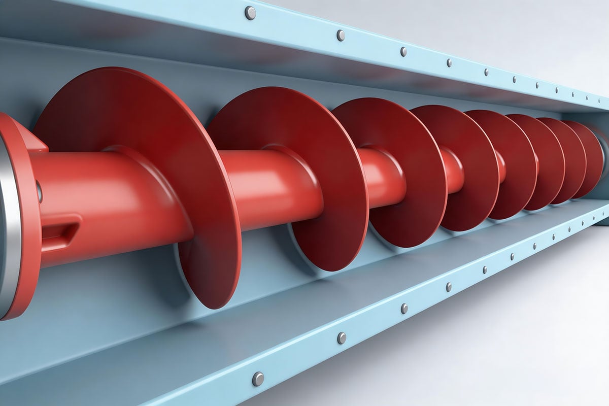 Struktur Spiral Dari Screw Conveyor